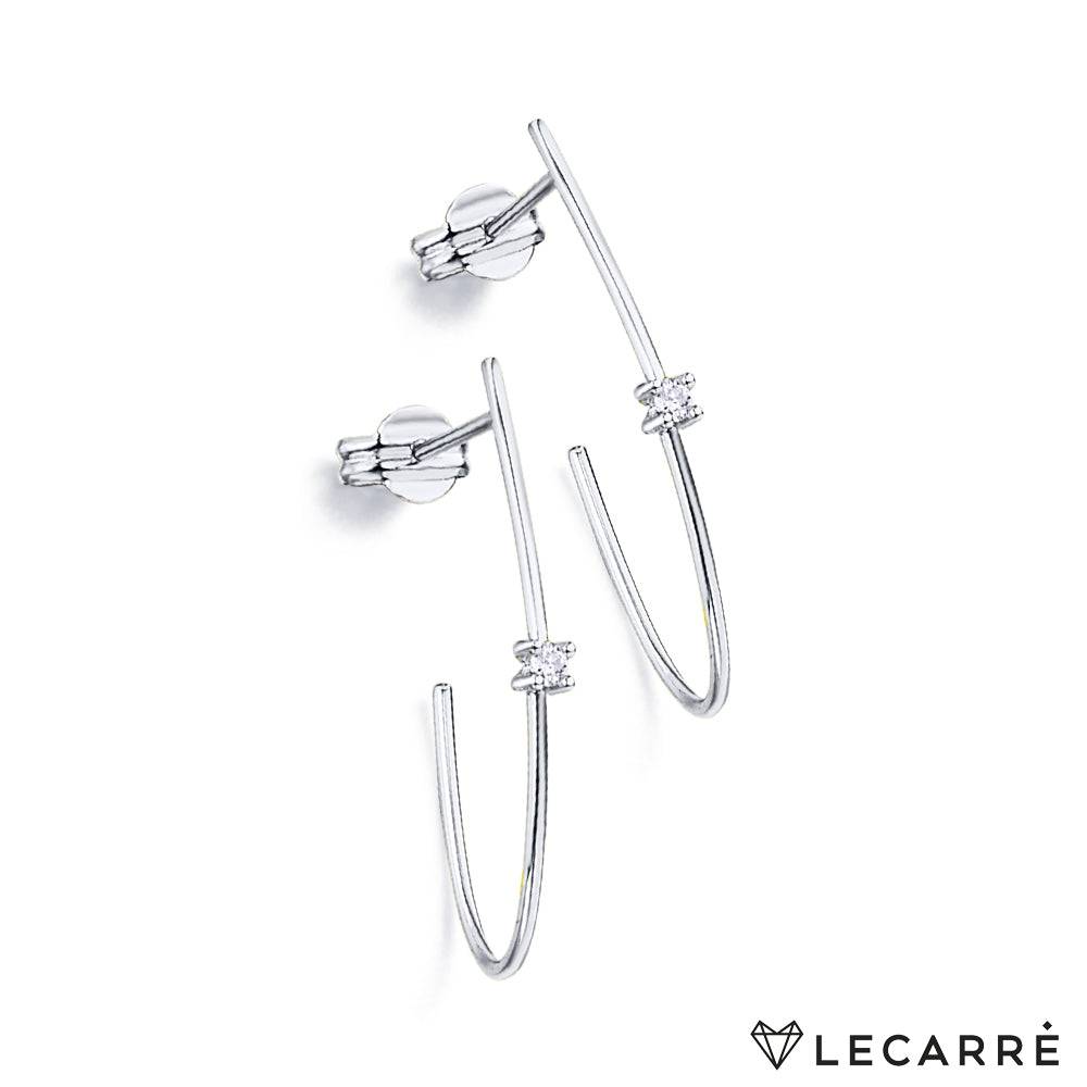 Lecarre 18 ct Gold O.b brill earring. 0.05 Q.hi GB098OB.00 Highcove