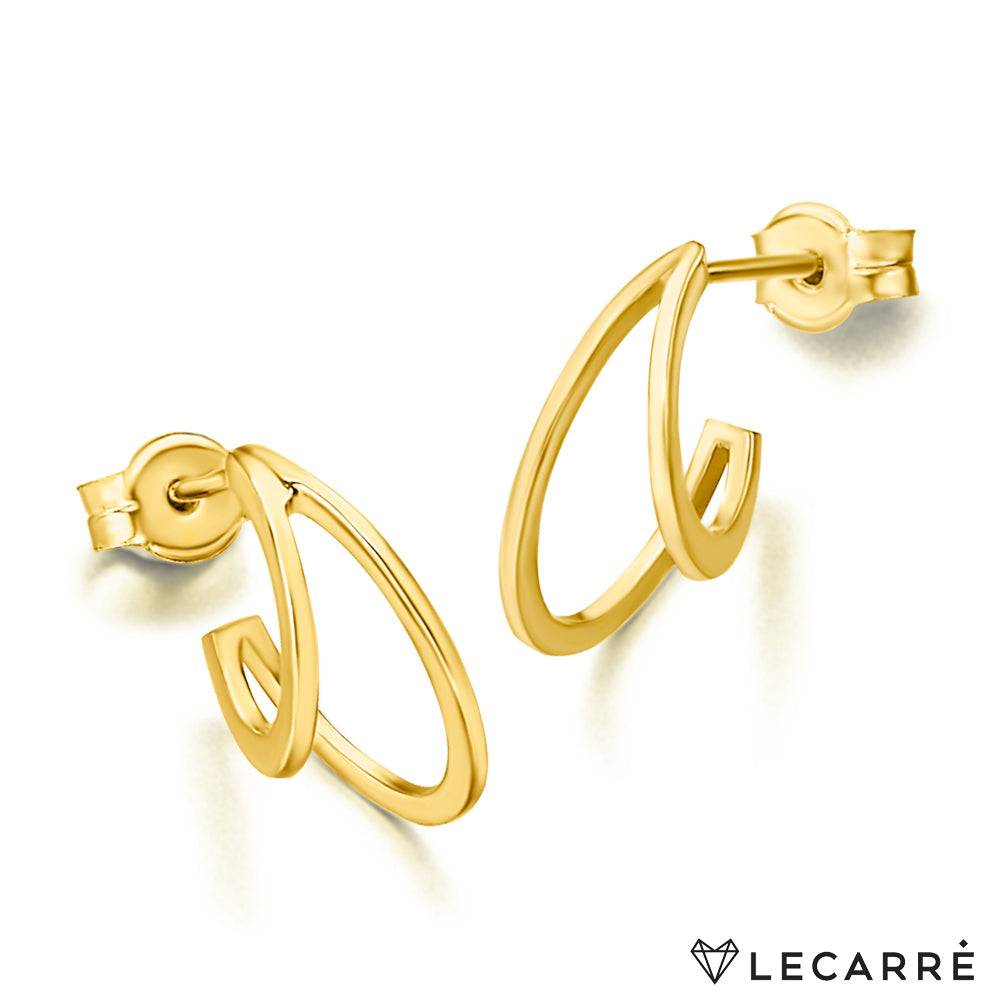 Lecarre 18 ct Gold Double yellow hoop GB101OA.00 Highcove