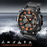 Sekonda Digital Men's Watch | Black Case & Plastic Strap with Black Dial | 1037