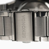 Sekonda Classic Mens Watch | Gun Metal Case & Stainless Steel Bracelet With Blue Dial | 1140