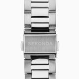 Sekonda Ocean Mens Watch | Silver Case & Stainless Steel Bracelet With Black Dial | 1788
