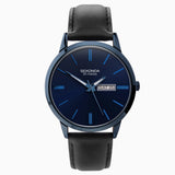 Sekonda Classic Mens Watch | Blue Case & Leather Strap With Blue Dial | 1843
