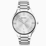 Sekonda Wilson Mens Watch | Silver Case & Stainless Steel Bracelet With Silver White Dial | 1915
