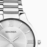 Sekonda Wilson Mens Watch | Silver Case & Stainless Steel Bracelet With Silver White Dial | 1915
