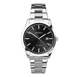 Sekonda Taylor Mens Watch | Silver Case & Stainless Steel Bracelet With Black Dial | 1944