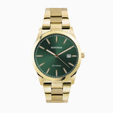 Sekonda Taylor Mens Watch | Gold Case & Stainless Steel Bracelet With Green Dial | 1996