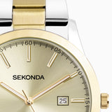 Sekonda Taylor Mens Watch | Two Tone Case & Stainless Steel Bracelet With Champagne Dial | 1997