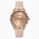 Sekonda Day To Night Ladies Watch | Rose Gold Case & Pu Strap With Rose Dial | 2452