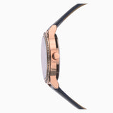 Sekonda Day To Night Ladies Watch | Rose Gold Case & Pu Strap With Blue Dial | 2453