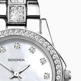 Sekonda Day To Night Ladies Watch | Silver Case & Alloy Bracelet With White Dial | 2841