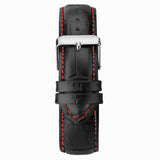 Sekonda Maverick Mens Watch | Silver Case & Black Leather Strap With Black Dial | 30035