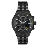 Sekonda Speed Dual Time Mens Watch | Black Alloy Case & Stainless Steel Bracelet With Black Dial | 30111