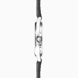 Sekonda Easy Reader Ladies Watch | Silver Alloy Case & Black Leather Strap With White Dial | 30121