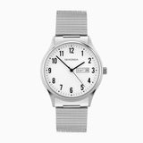 Sekonda Easy Reader Ladies Watch | Silver Alloy Case & Stainless Steel Bracelet with White Dial | 30122