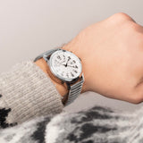 Sekonda Easy Reader Mens Watch | Silver Alloy Case & Stainless Steel Expander Bracelet With White Dial | 30126