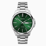 Sekonda Jones Men’s Watch | Silver Stainless Steel Case & Bracelet with Green Dial | 30152