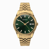 Sekonda King Men’s Watch | Gold Alloy Case & Stainless Steel Bracelet with Green Dial | 30157
