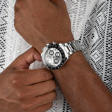 Sekonda Circuit Chronograph Menã¢¬¢S Watch | Silver Alloy Case & Stainless Steel Bracelet With Silver Dial | 30201