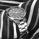 Sekonda Classic Mens Watch | Silver Case & Stainless Steel Bracelet With Black Dial | 3381