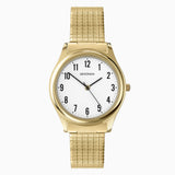 Sekonda Easy Reader Mens Watch | Gold Case & Stainless Steel Bracelet With White Dial | 3752