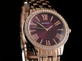 Sekonda Charlotte Ladies Watch | Rose Gold Case & Alloy Bracelet With Ruby Dial | 40290
