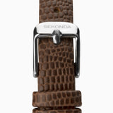 Sekonda Monica Ladies Watch | Two Tone Case & Leather Strap With White Dial | 40294