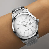 Sekonda Taylor Ladies Watch | Silver Case & Stainless Steel Bracelet With White Dial | 40363