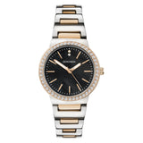 Sekonda Amelia Ladies Watch | Two Tone Case & Alloy Bracelet With Black Dial | 40493