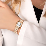 Sekonda Monica Ladies Watch | Rose Gold Alloy Case & Bracelet With White Dial | 40556