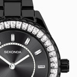 Seksy Ladies Watch | Silver Case & Alloy Bracelet with Silver Dial | 40468