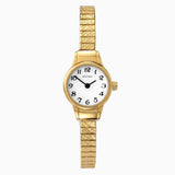 Sekonda Easy Reader Ladies Watch | Gold Case & Stainless Steel Expander With White Dial | 4474