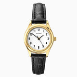 Sekonda Easy Reader Ladies Watch | Gold Case & Leather Upper Strap With White Dial | 4493