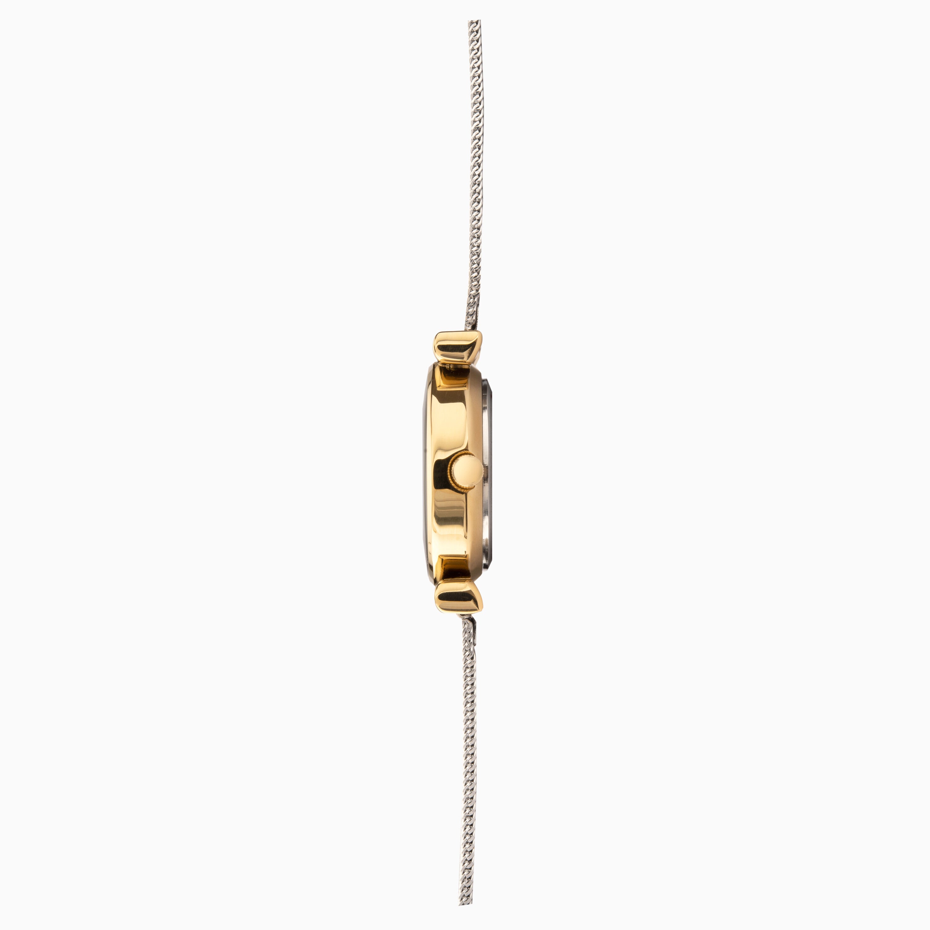 Sekonda Ava Ladies Watch | Gold Alloy Case & Silver Stainless Steel Mesh Bracelet With White Dial | 4887
