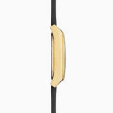 Accurist Origin Men'S Chronograph Watch | Gold Case & Black Leather Strap With Silver Dial | 41Mm | 70005