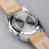 Accurist Origin Men'S Chronograph Watch | Silver Case & Tan Leather Strap With Silver Dial | 41Mm | 70006