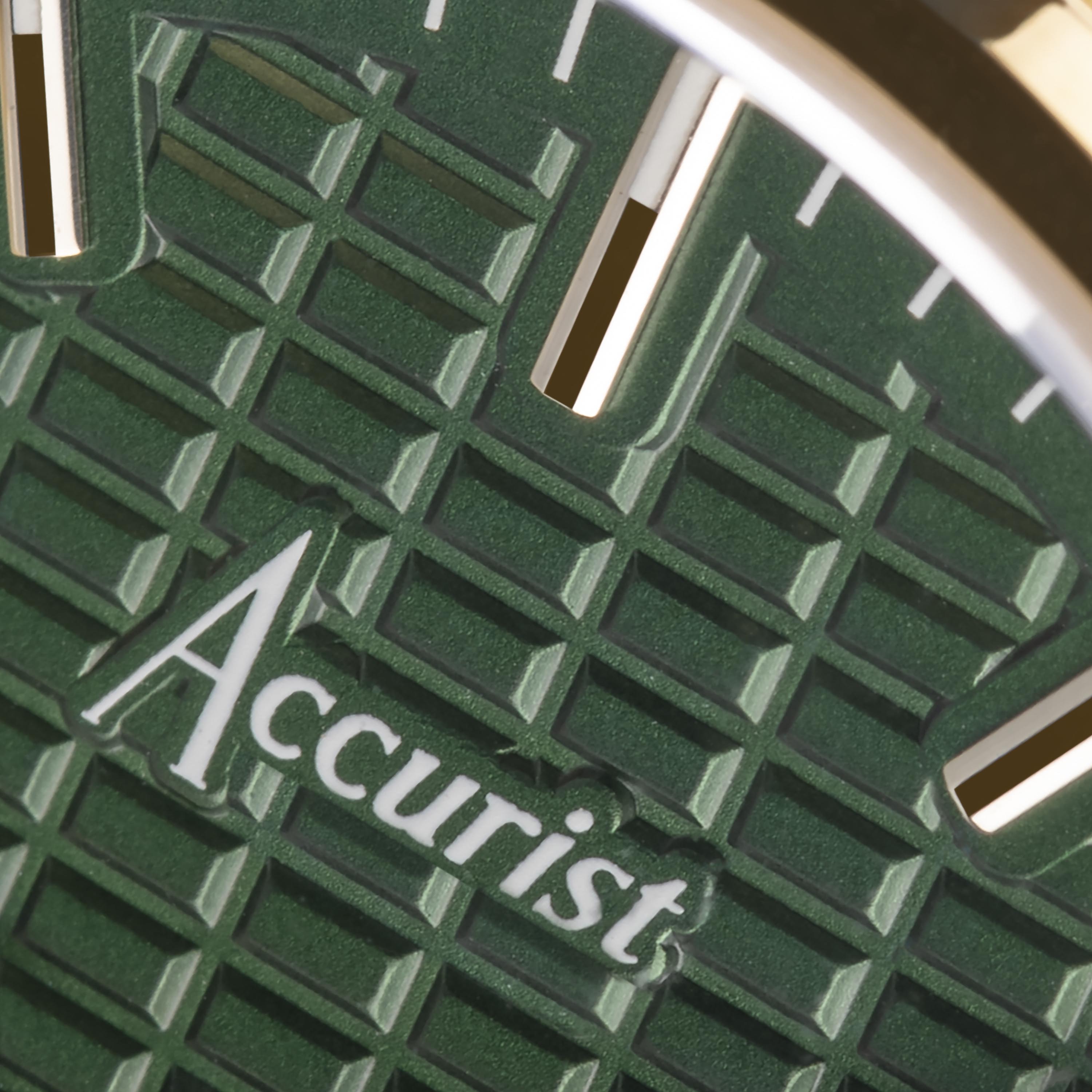 Accurist Origin Men'S Watch | Gold Case & Stainless Steel Bracelet With Fir Green Dial | 41Mm | 70009