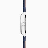 Accurist Origin Ladies Watch | Silver Case & Blue Leather Strap With Blue Dial | 34Mm | 70012