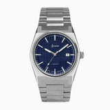 Accurist Origin Men'S Watch | Silver Case & Stainless Steel Bracelet With Royal Blue Dial | 41Mm | 70019
