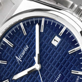 Accurist Origin Men'S Watch | Silver Case & Stainless Steel Bracelet With Royal Blue Dial | 41Mm | 70019