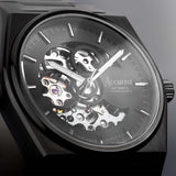Accurist Origin Automatic Men'S Watch | Black Stainless Steel Case & Bracelet With Skeleton Dial | 41Mm | 70023