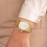 Accurist Origin Automatic Ladies Watch | Gold Stainless Steel Case & Bracelet With White Dial | 34Mm | 70025