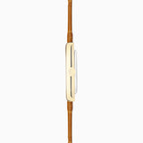 Accurist Rectangle Ladies Watch | Gold Case & Tan Leather Strap With White Dial | 26Mm | 71004