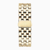 Accurist Rectangle Ladies Watch | Gold Case & Stainless Steel Bracelet With White Dial | 26Mm | 71008