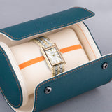 Accurist Rectangle Ladies Watch | Gold Case & Two Tone Stainless Steel Bracelet With White Dial | 26Mm | 71009