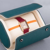 Accurist Rectangle Ladies Watch | Rose Gold Case & Burgundy Leather Strap With White Dial | 26Mm | 71010