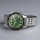 Accurist Dive Men's Chronograph Watch | Two Tone Case & Stainless Steel Bracelet with Samphire Green Dial | 42mm