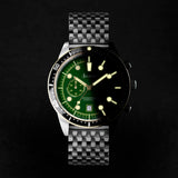 Accurist Dive Men's Chronograph Watch | Two Tone Case & Stainless Steel Bracelet with Samphire Green Dial | 42mm