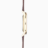 Accurist Classic Men'S Watch | Gold Case & Brown Leather Strap With White Dial | 37Mm | 73001