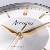 Accurist Classic Men's Watch | Silver Case & Black Leather Strap with Silver Dial | 37mm