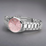 Accurist Everyday Ladies Watch | Silver Case & Stainless Steel Bracelet with Peony Pink Dial | 30mm